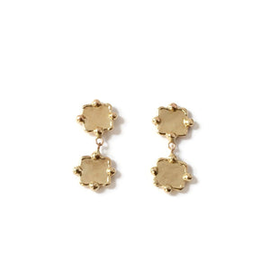 Square Dot Swing Studs -E158YG, E158RG, E158WG