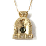 Cathedral Necklace with Green Spinel -N178YG