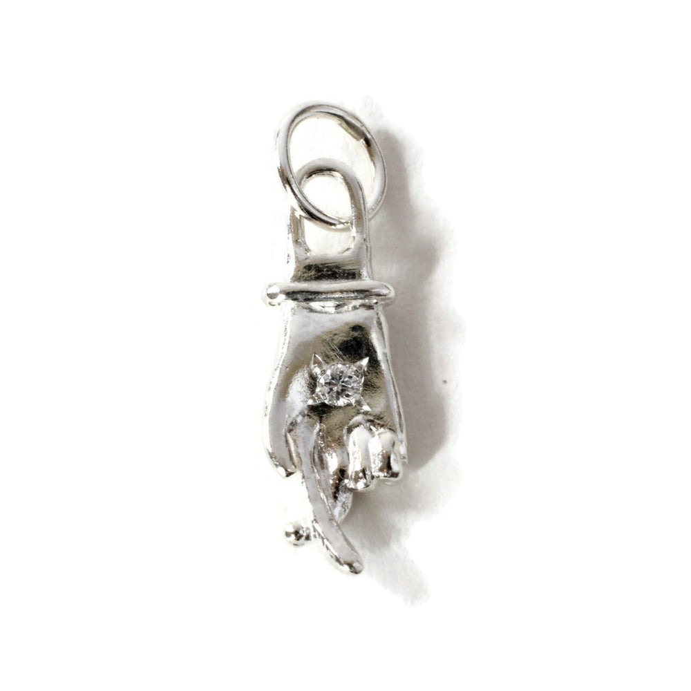 Cross My Fingers Diamond Charm