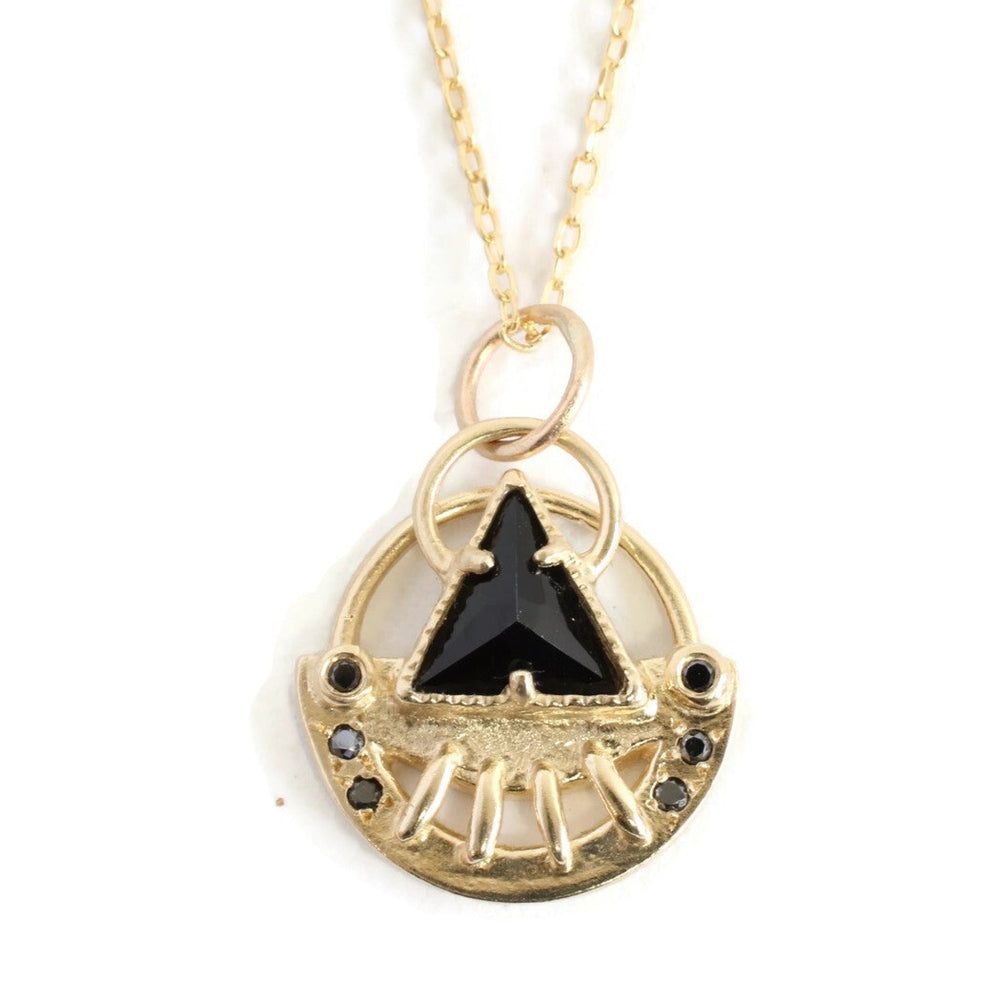Celestial Triangle Necklace Noir -N150YG-BK, N150PG-BK, N150WG-BK