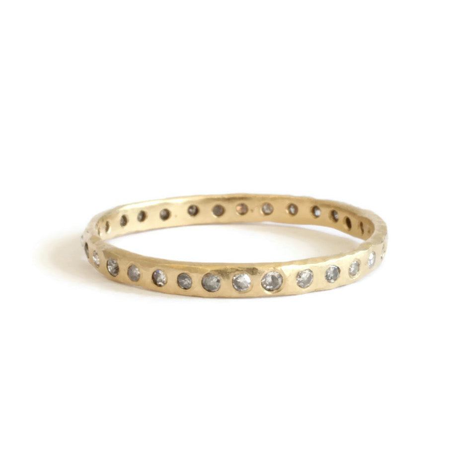 
            
                Load image into Gallery viewer, Gray Diamond Eternity Band
            
        