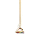 Rainbow Charm Necklace -N161YG, N161RG, N161WG